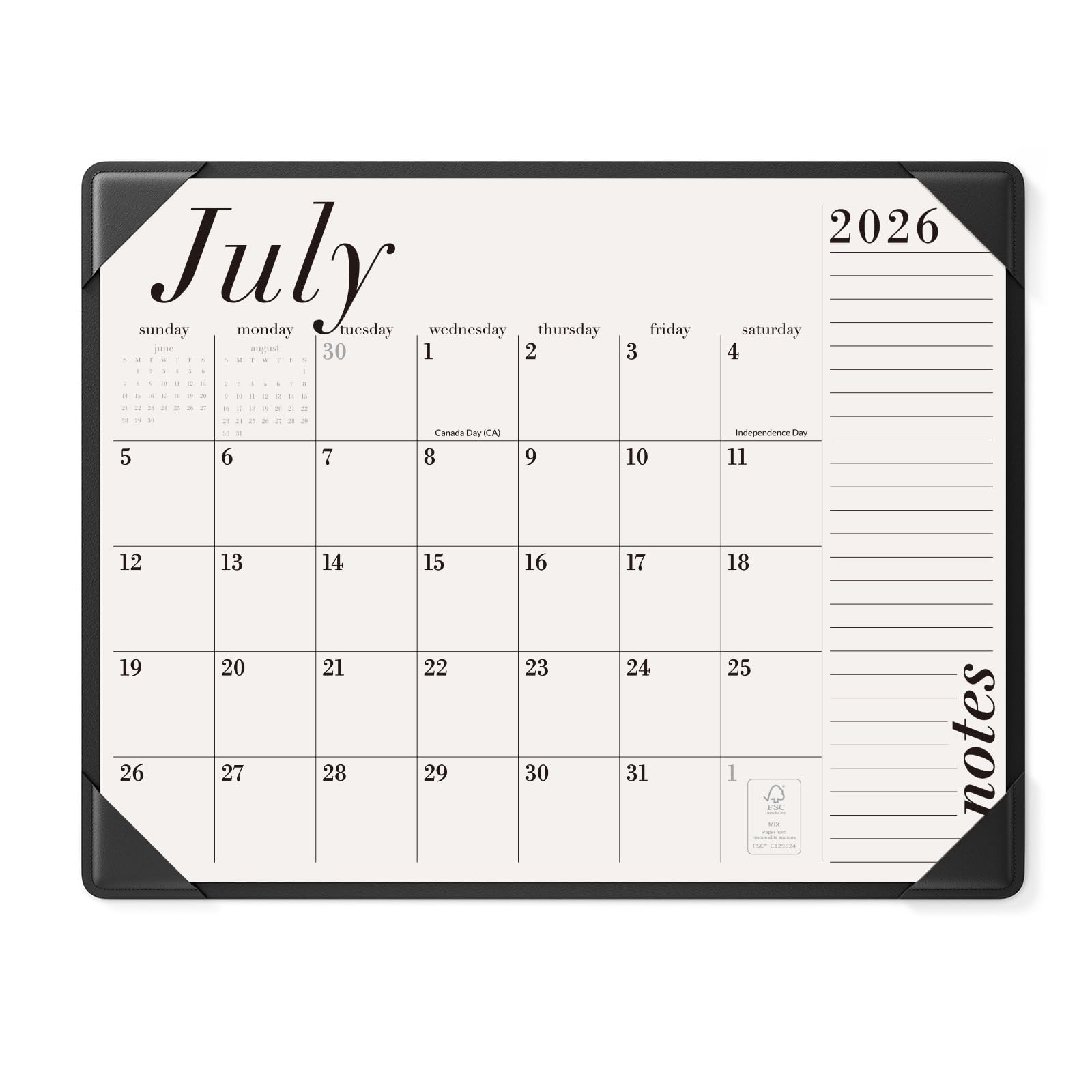 Jotsome Calendario da scrivania 2026-2027, grande calendario da scrivania da oggi a giugno 2027, 55,9 x 43,2 cm, calendario da scrivania per casa e ufficio, facile da pianificare, regalo per le