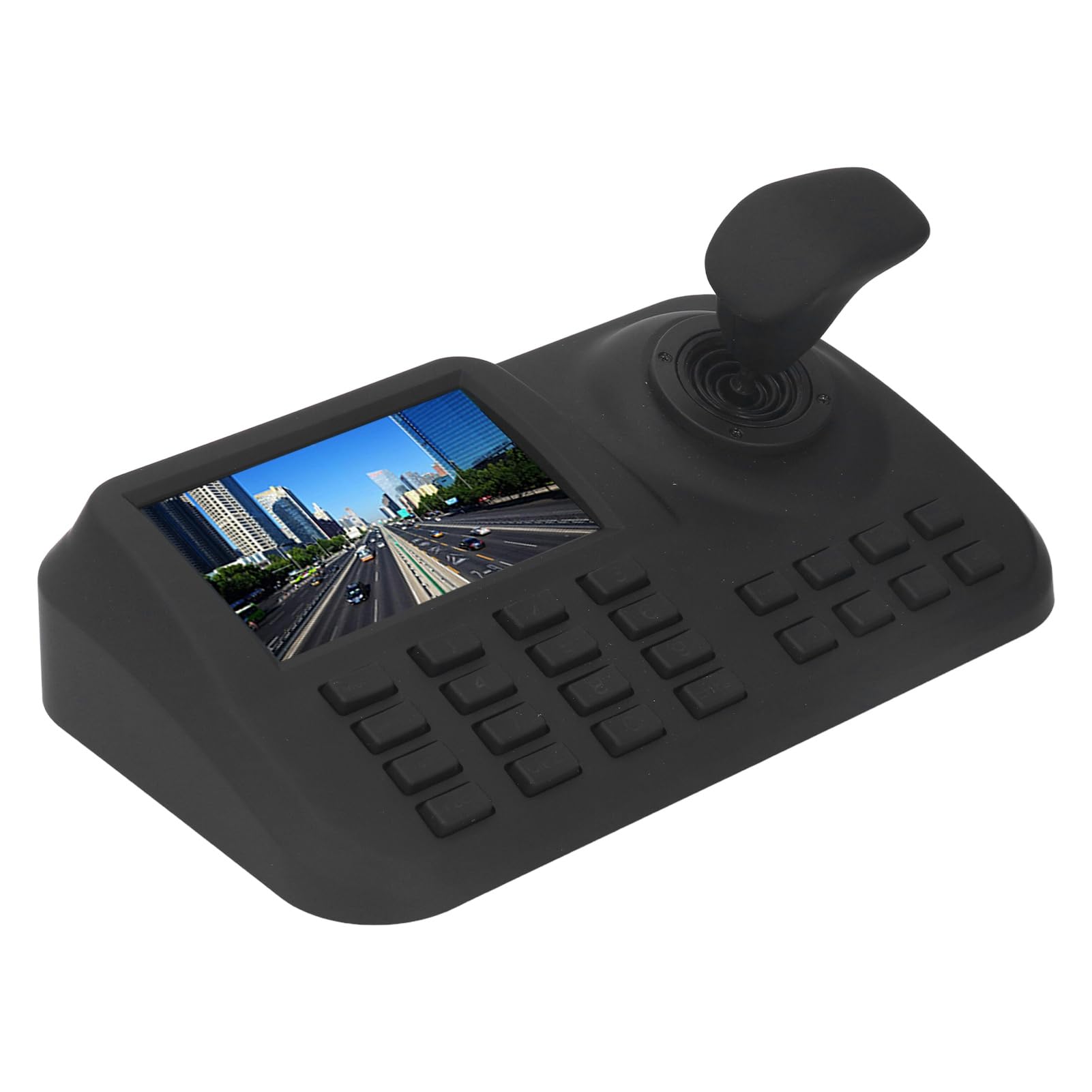 PTZ Camera Controller, 5 Inch HD Display, 3D Joystick, Network Camera Control Keyboard, Compatible with Most IP Cameras, Simple Operation, Versatile Application (US Plug AC100 to