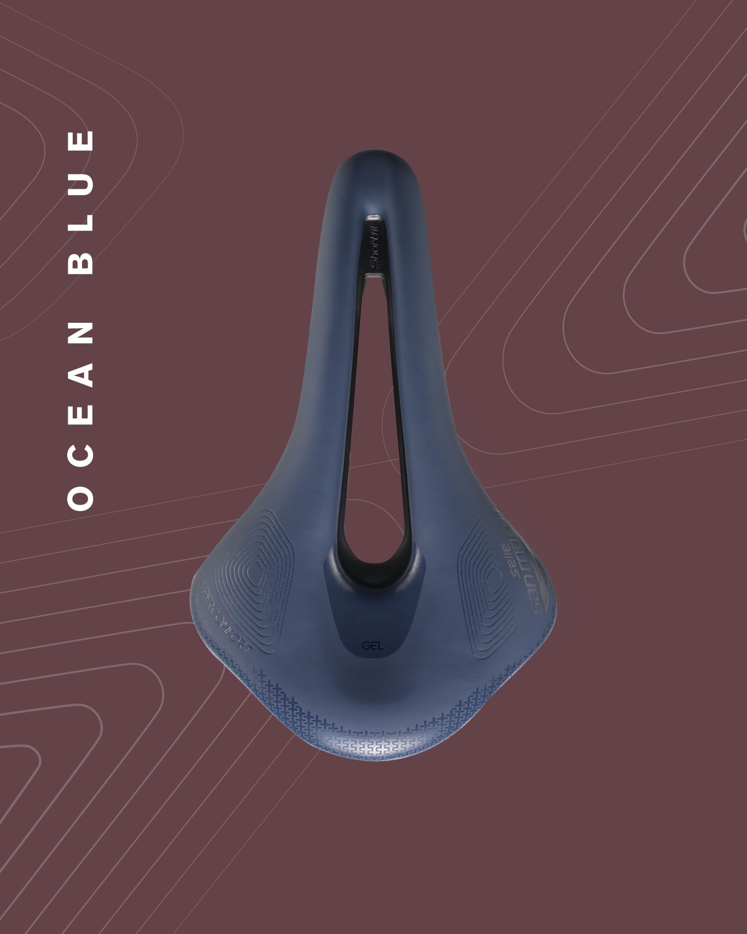 Selle San Marco SHORTFIT 2.0 Supercomfort Racing - Sillín Bicicleta Gravel y Bikepacking, Ligero y Cómodo, Agujero Anatómico, Gel Extra, Rail Acero