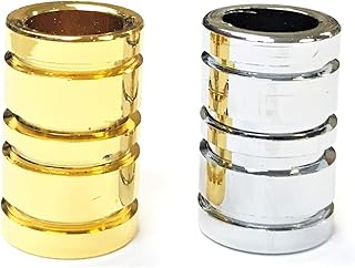 Eclipse Novelty Gold & Silver Stacked Design Metal Cigarette Snuffer Butt, Smoke Head Stop, 2ct, BUTT105-2