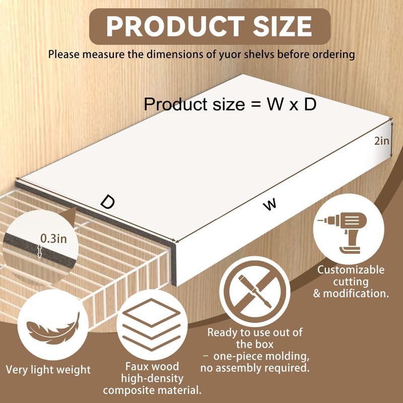 Wire Rack Covers,46x16x2in with Acrylic Clips PVC Wire Rack Covers for Schools,supermarkets,Restaurants,Temporary housing,Old House Renovation of Shelf Organization Shelving Cover Grey