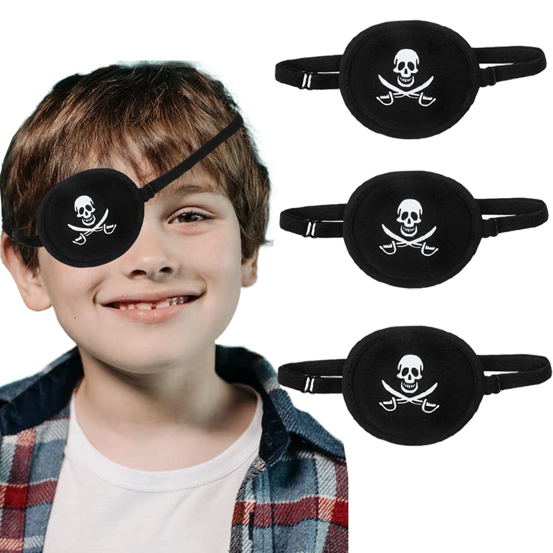 VEEJION 3 Pieces Halloween Pirate Skull Eye Patch Australia Ubuy