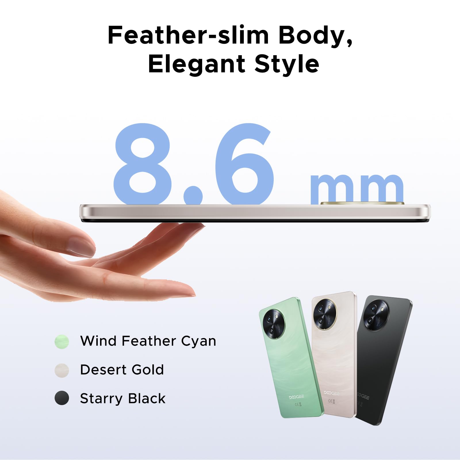 DOOGEE Note 59 Pro Unlocked Cell Phone 5G Android 15,32GB+256GB/TF