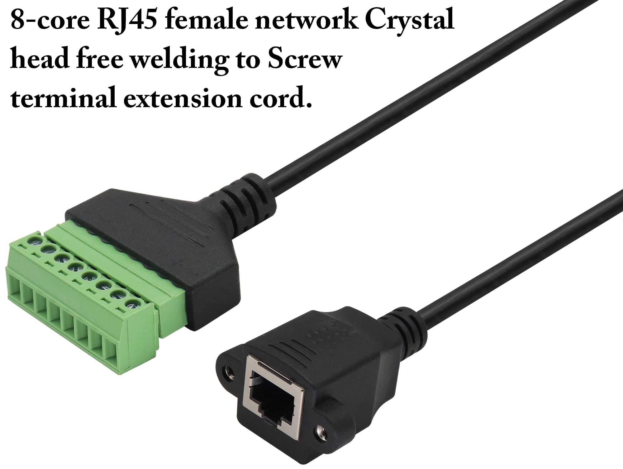 Adattatore RJ45 Femmina A 8 Pin - Connettore Per Rete Cat5/Cat6/Cat7 Con Vite Di Blocco - Foto 3