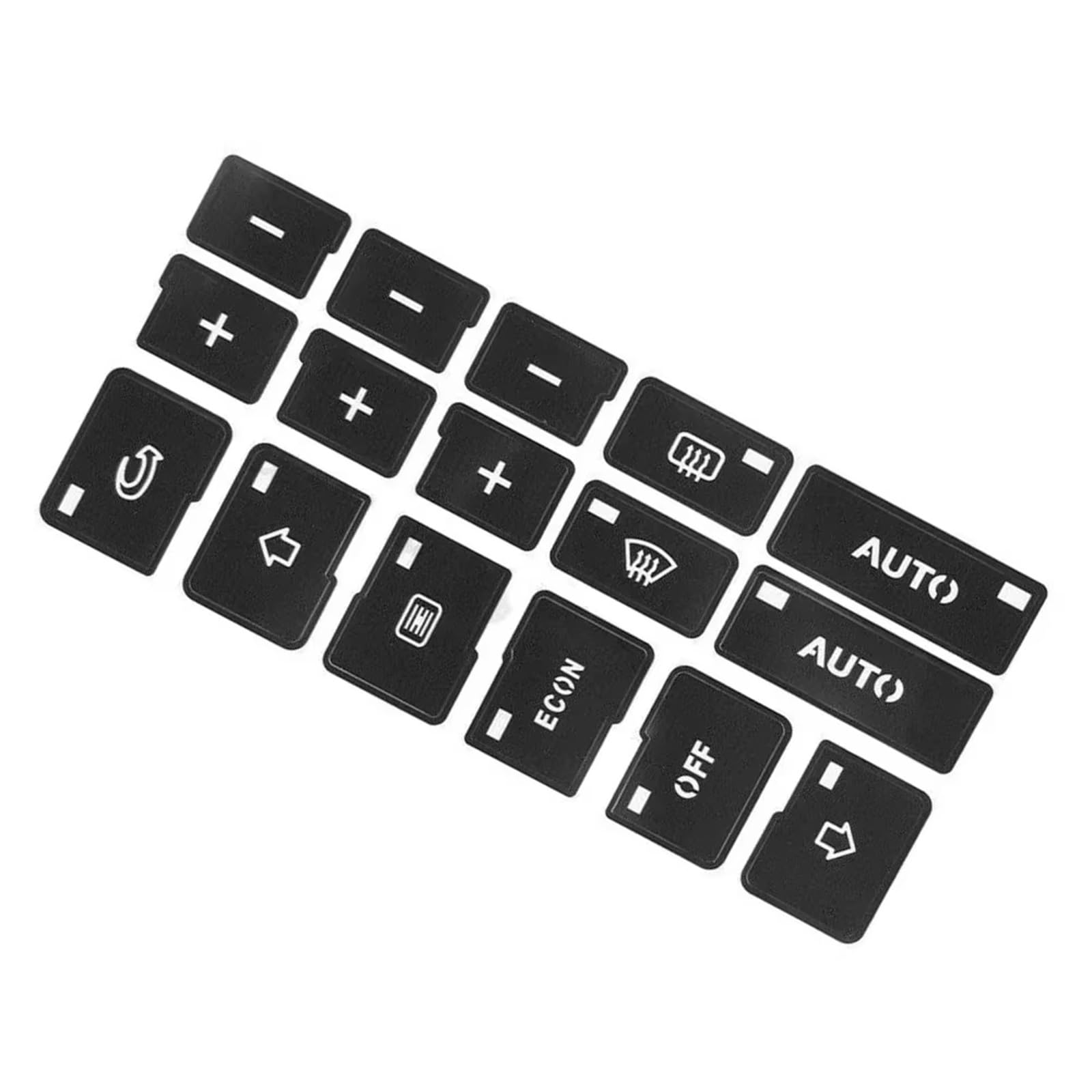 Button Trim Compatible with A4 B6 B7 Car Air Conditioning/Radio Control Button Repair Sticker