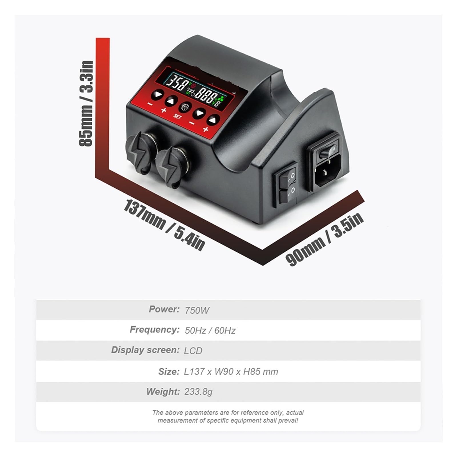 Stacja lutownicza Stacja Lutownicza 2 W 1 750 W Z Opalarką Airflowcontrol, Wyświetlaczem LCD, Stacją Lutowniczą Do Naprawy Telefonów(Pro 6)