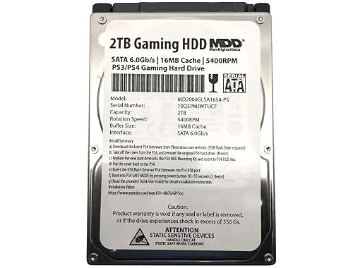 MaxDigitalData 2TB 2.5-inch SATA Internal Hard Drive