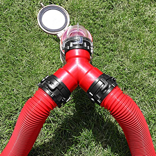 Valterra F02-2030 3" Rotating Rv Wye With Bayonet Fittings, Red #TOP7