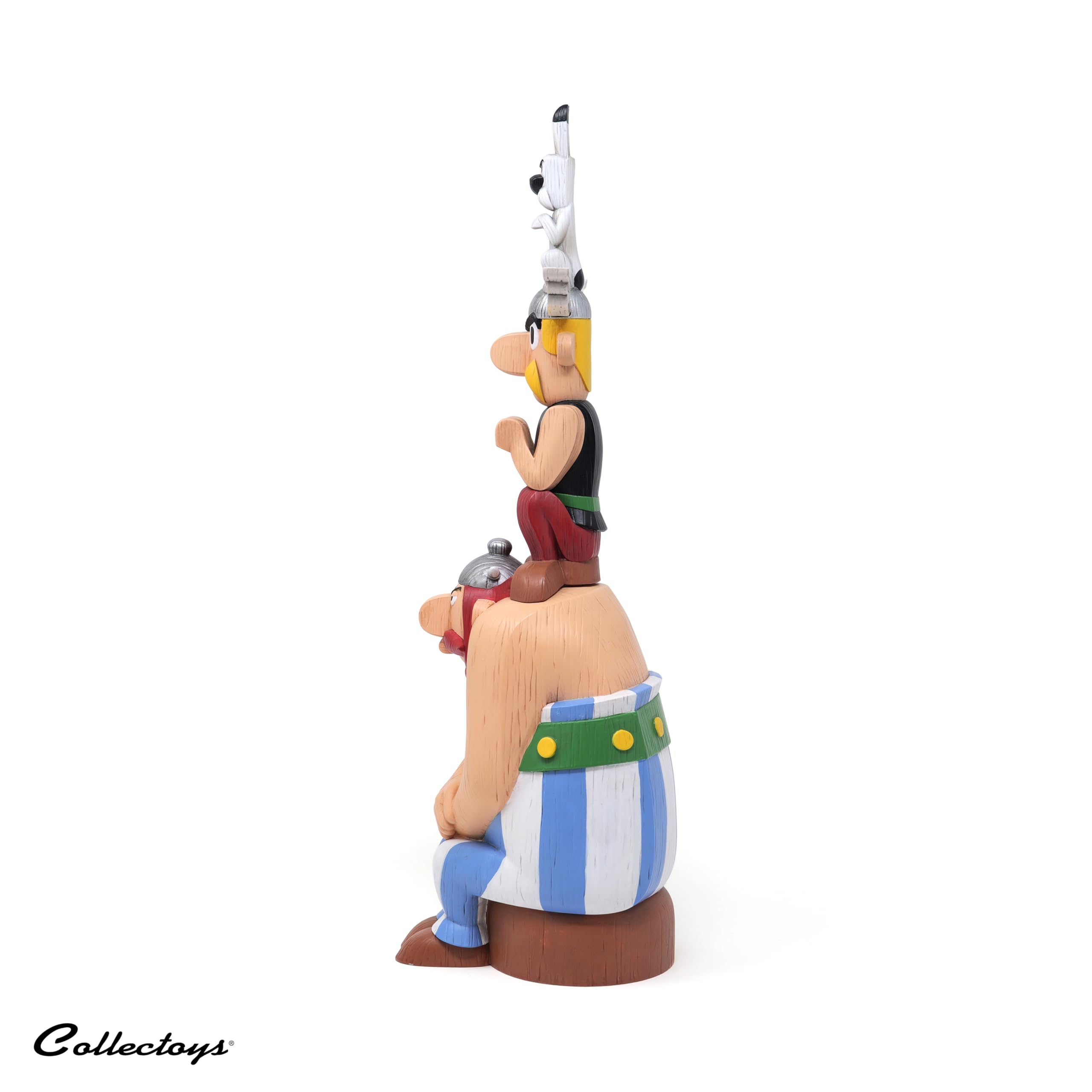Plastoy Astérix FigurTotem mit Asterix, Obelix und Idefix - Harz - 40 cm