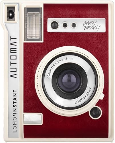 Lomography Lomo'Instant Automat South Beach - Cámara de película instantánea compatible con Fujifilm Instax Mini Film