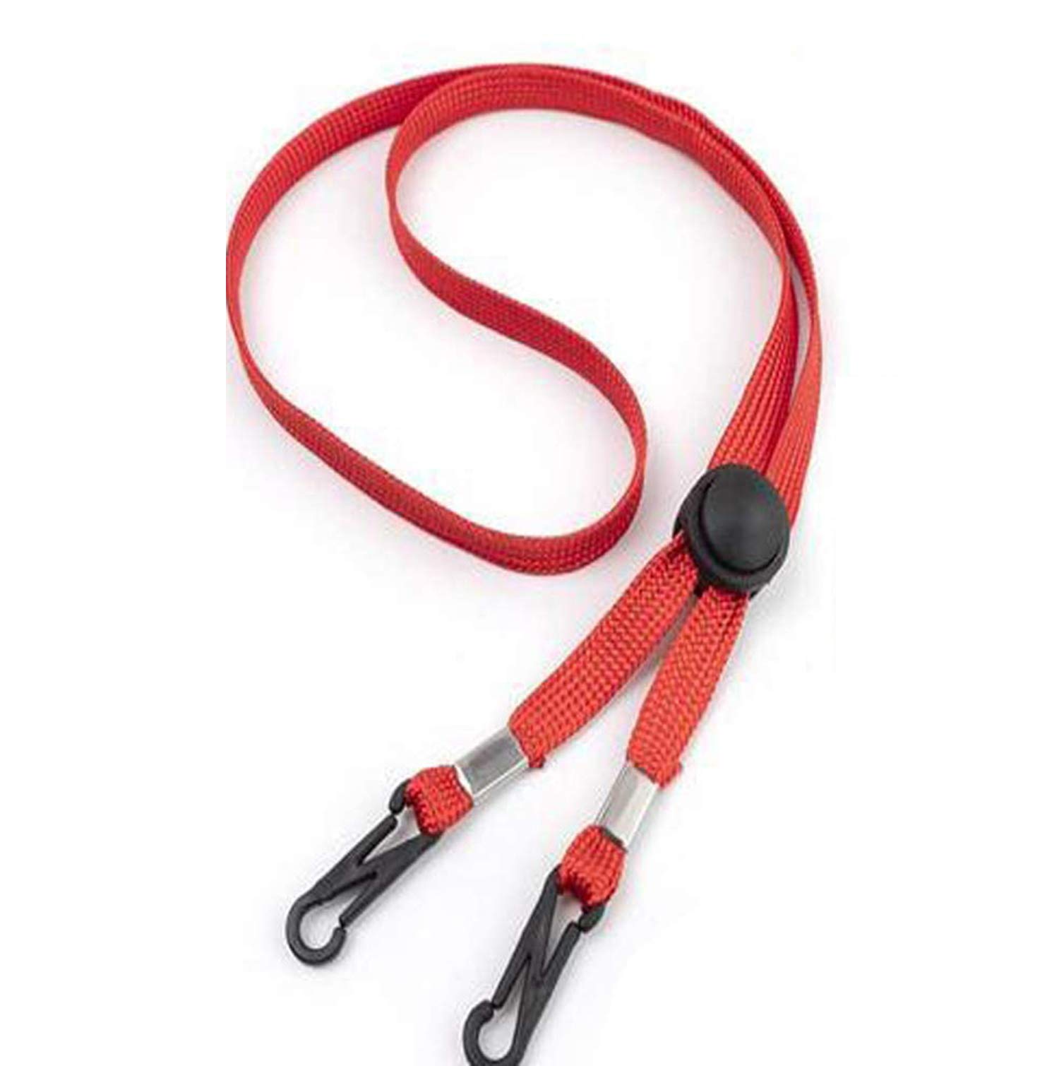 Adjustable Length Lanyard, Lanyard Extender, Windproof Rope, Comfortable Around The Neck Protection Rest, Ear Saver, Extender Strap Handy Mask Holder for Adults and Kids (Red, 5)