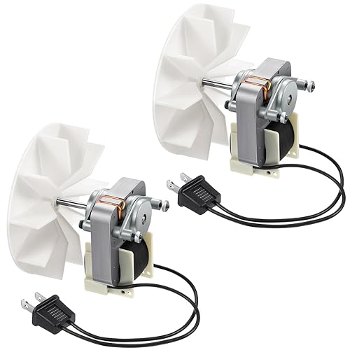 Kit de 2 motores eléctricos de repuesto para ventilador de escape de baño, compatible con Nutone Broan 50CFM 120V