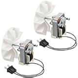 Bathroom Vent Exhaust Fan Motor Replacement Electric Motors Kit, Bathroom Exhaust Fan Motor 120V 60Hz Compatible with Nutone Broan(2 Pieces)