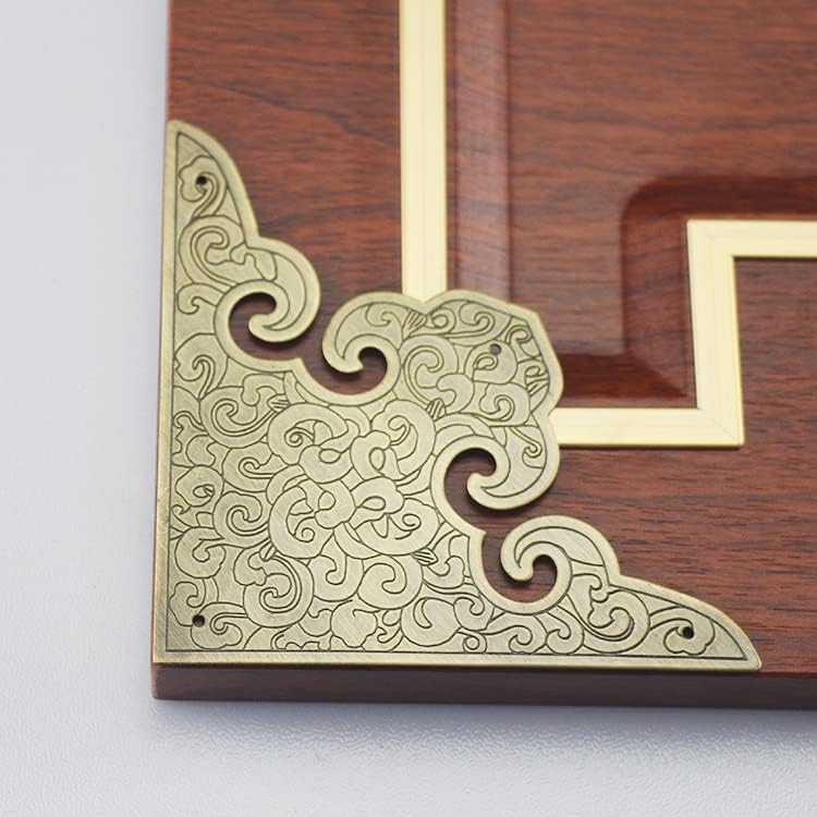 アンティーク コーナープロテクター 真鍮包角護角 箱のコーナープロテクター,コーナークッション コーナーガード くぎ付き 擬古 装飾