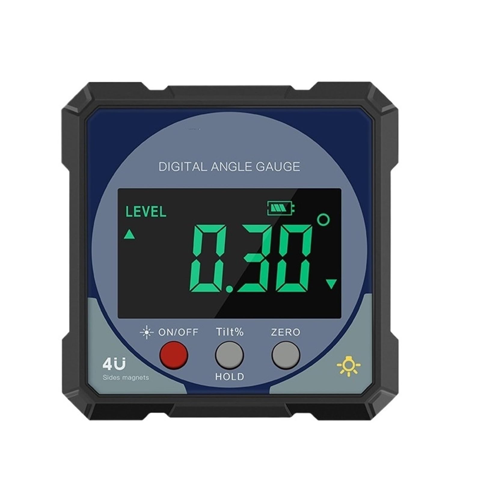 Evpeoetcpc One Color Digital Inclinometer, 181-108 Electronic Level Angle Gauge Level Angle Protractor With Magnetic Base