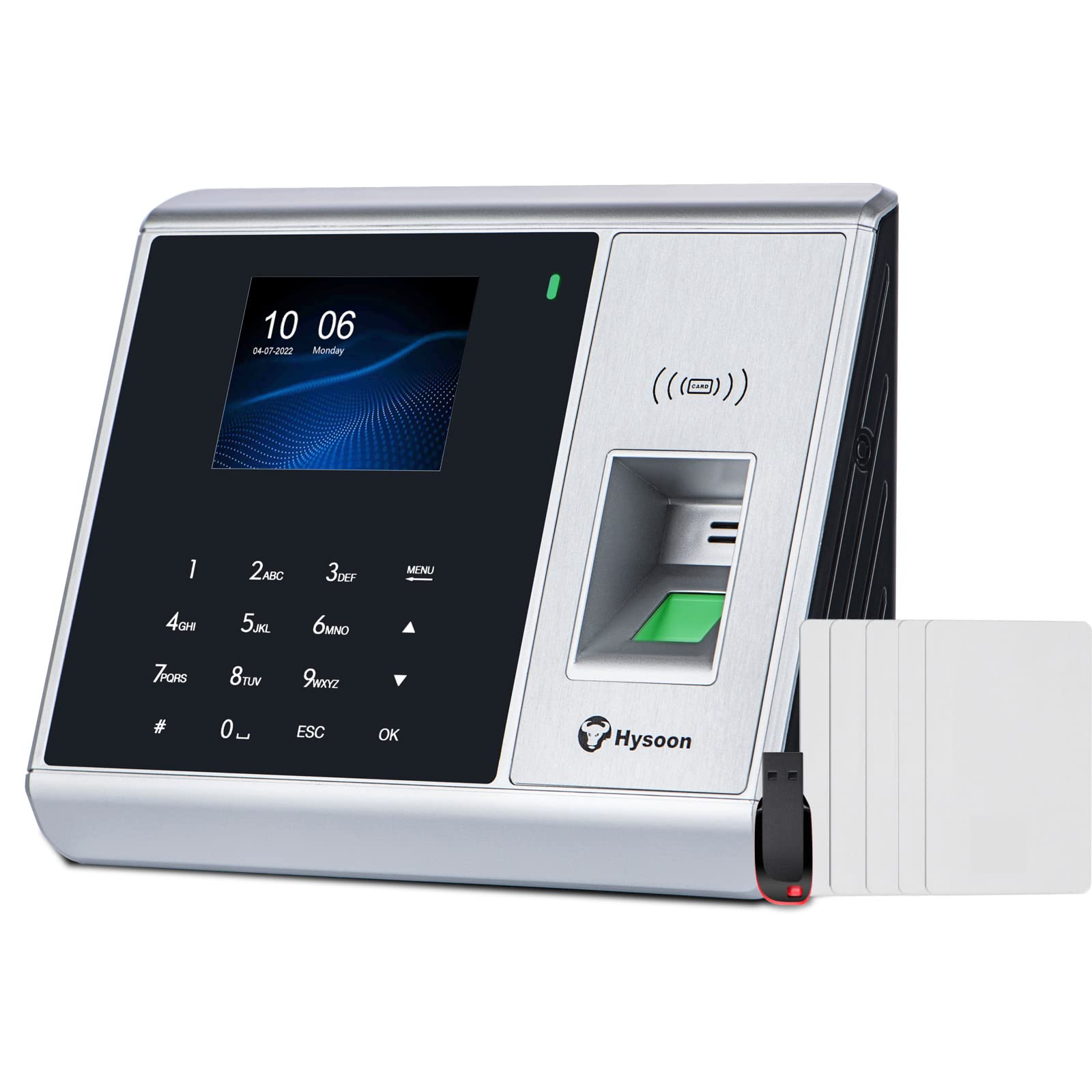 Buy Hysoon Time Clock, Biometric Fingerprint Time Clocks for Employees