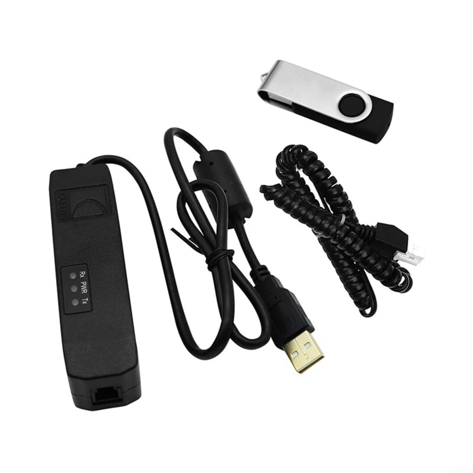 PC Programmiergerät 1314-4402 Für Curtis Steuergeräte Mit 1309 USB Interface Box Kabel Ersatz Für 1314-4401 Diagnose Software Tool Für Windows Kompatibel Schwarz ABS Industriezubehör Für Motoren