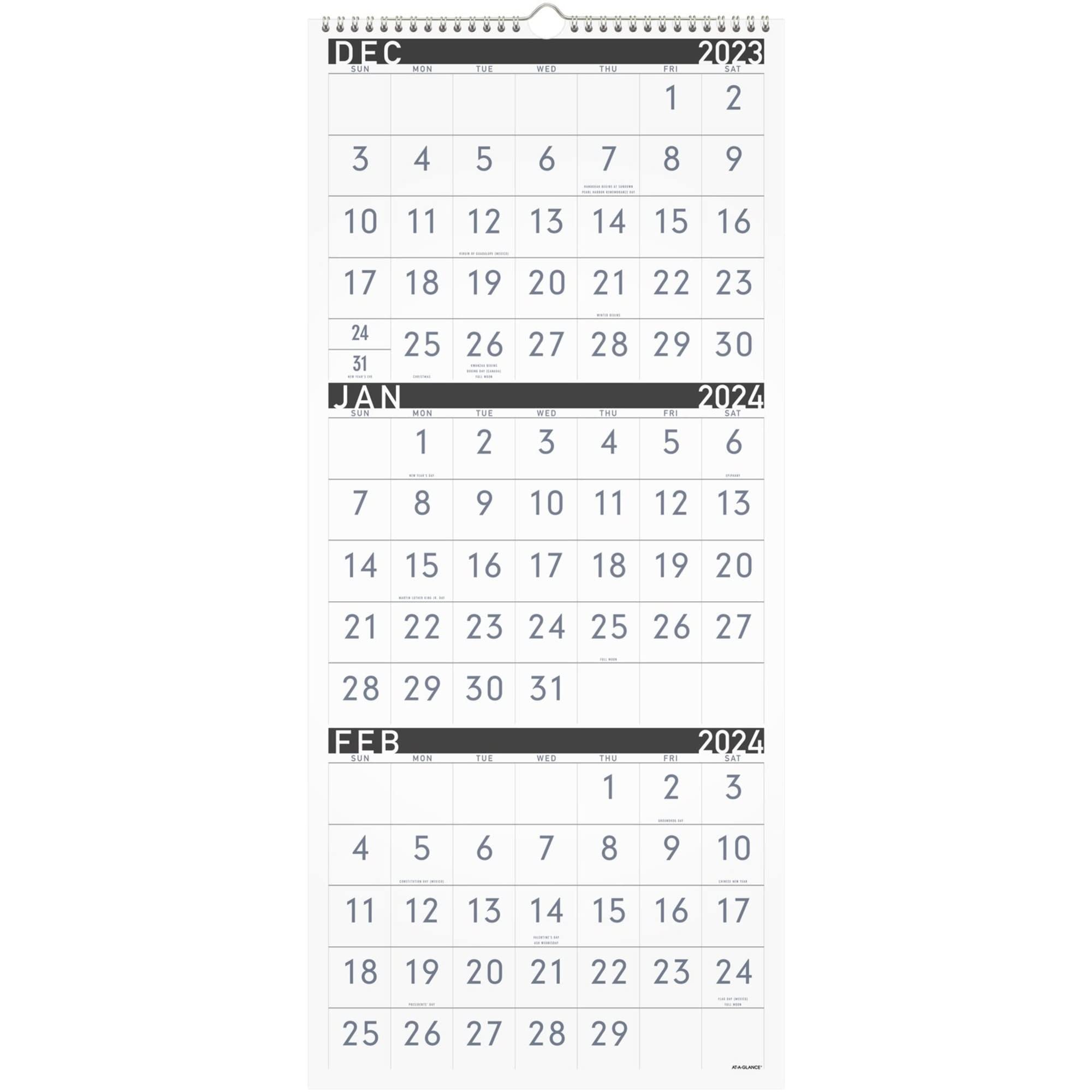 amazon-com-2023-2025-at-a-glance-contemporary-3-month-reference-wall-calendar-12-x-27-december-2023-to-february-2025-pm11x28-office-products