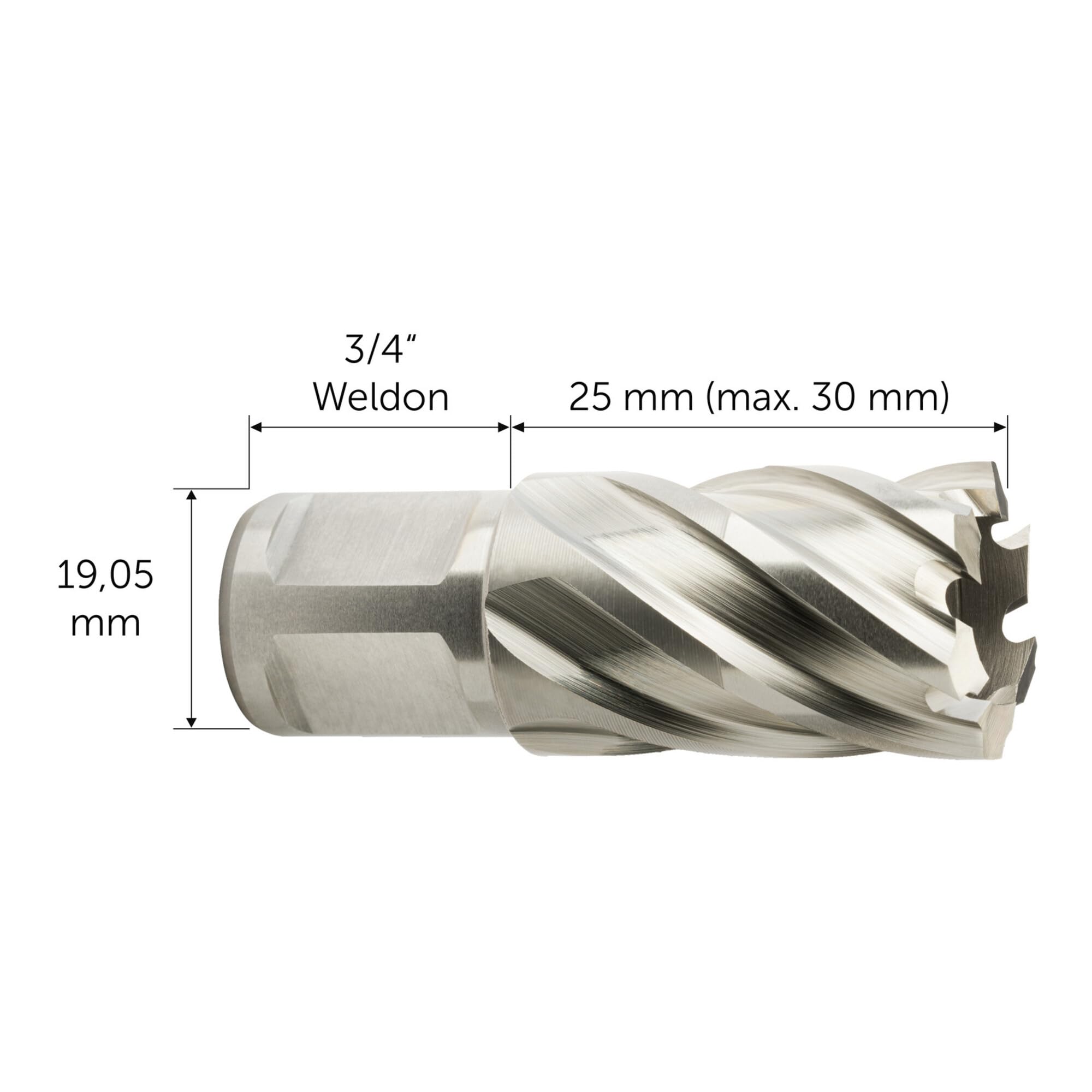 Fein HSS Nova 25 Kernbohrer mit Weldon-Aufnahme, 63134500051