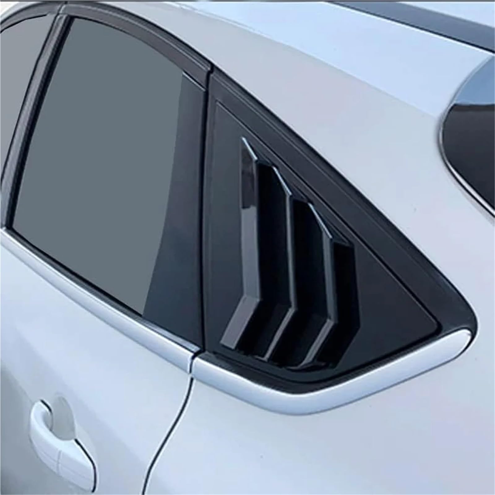 Spoiler Migawki Tylnej Szyby 2x Pasuje do Forda Focus ST RS MK3 Hatchback 2012-2018 Włókno węglowe Żaluzje na tylną szybę Boczne żaluzje wylotowe Osłona żaluzji tylnej szyby