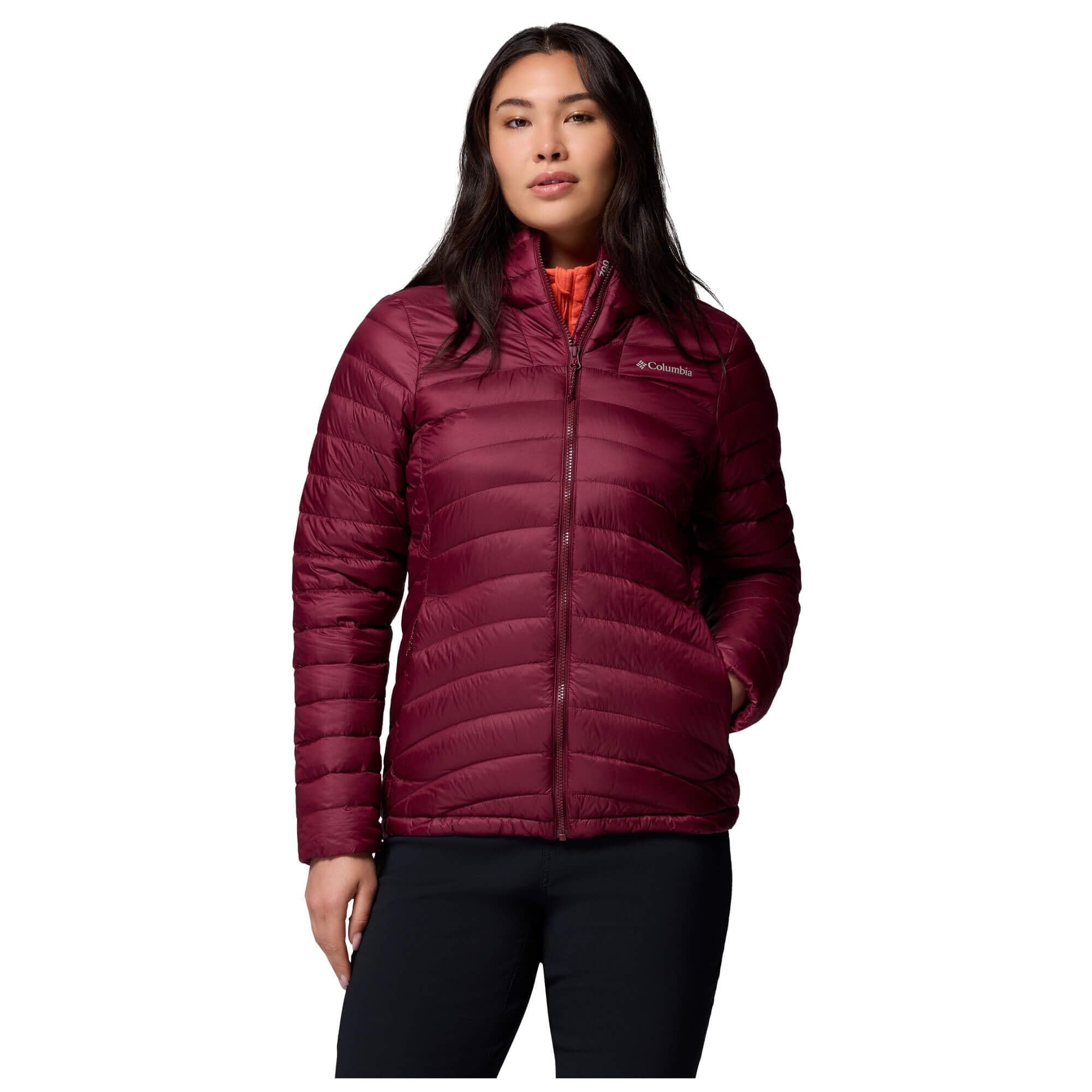 Columbia Sportswear Women's Red Columbia - Corelite™ Packable Down Hooded Jacket - Rich Wine Small