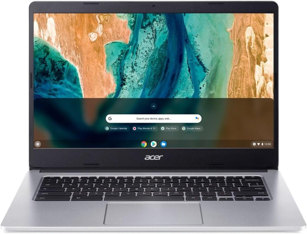 Acer Chromebook 314 CB314-2H Laptop – MTK MT8183, 4GB, 128GB eMMC, Integrated Graphics, 14-inch HD, Google Chrome OS, Silver