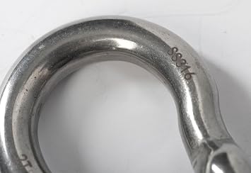 316 Stainless Steel Marine Bow Shackle ALFA Wheels D-Ring Screw Pin Heavy Duty Lifting Rigging Recovery