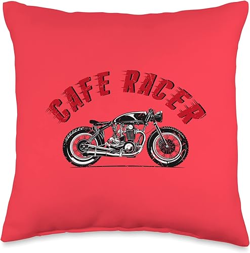 Miniatura 1 de Cafe Racer Biker Men Women Adult Teens Boys Girls Kids Youth Throw Pillow, 16x16, Multicolor