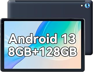 Mouikei Tablet 10 Inch Android 13 Octa-Core Tablet, 8GB RAM+128GB ROM(TF 1TB) Android Tablet with Bluetooth 5.0, 5G+2.4G WIFI, 5MP+8MP Dual Camera, 5000mAh, 2 Speakers Tablet PC (Black)