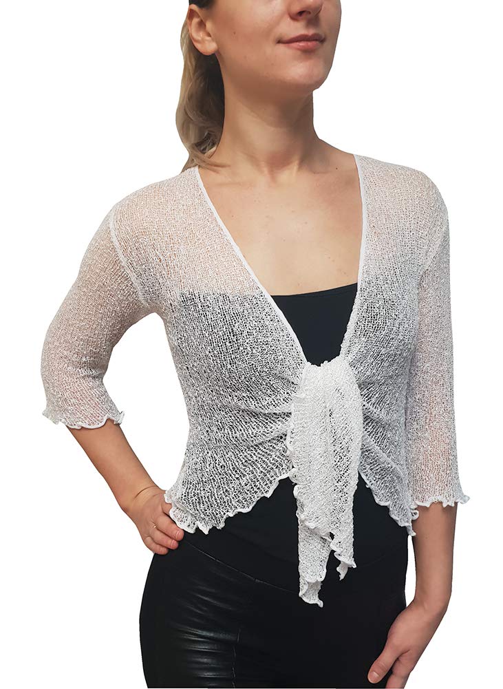 Waist Bolero Shrug Open Cardigan 