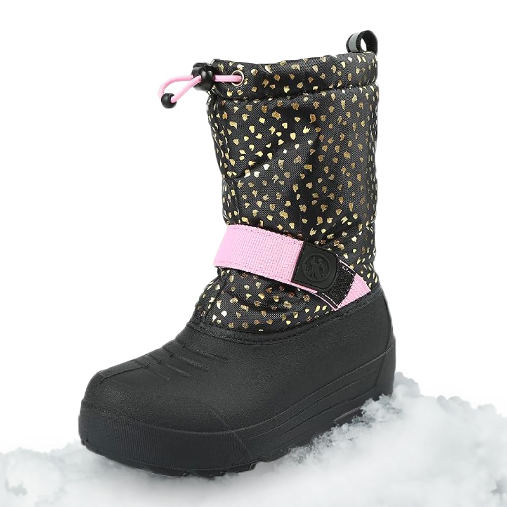 Northside Frosty Insulated Winter Snow Boots for Girls and Boys with Rugged, Water Resistant Nylon Upper, Quick-Drying Lining, Removable EVA Insole, and Durable TPR Outsole