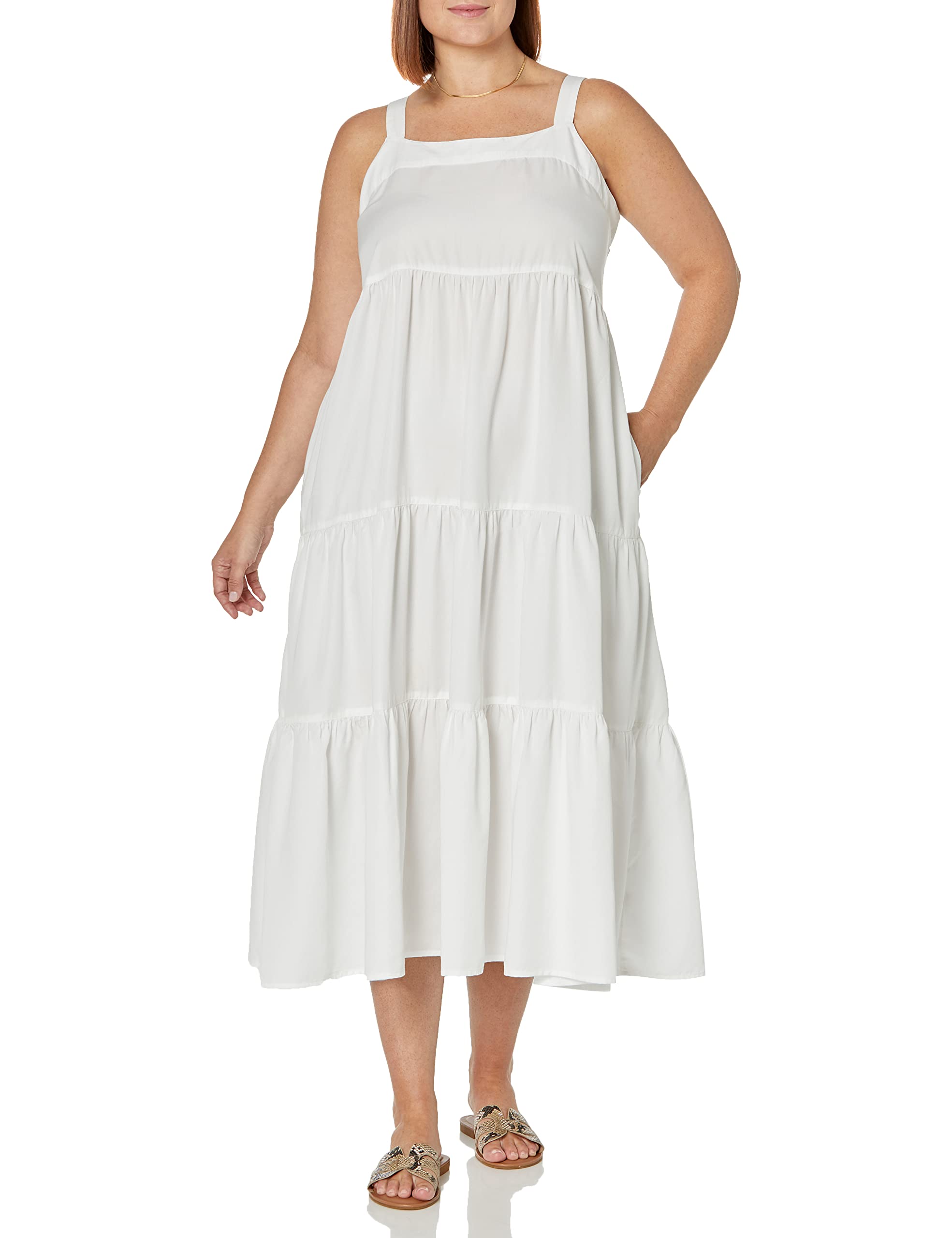 The Drop Britt Vestido Amplio tipo «Tent Dress» con Niveles Mujer