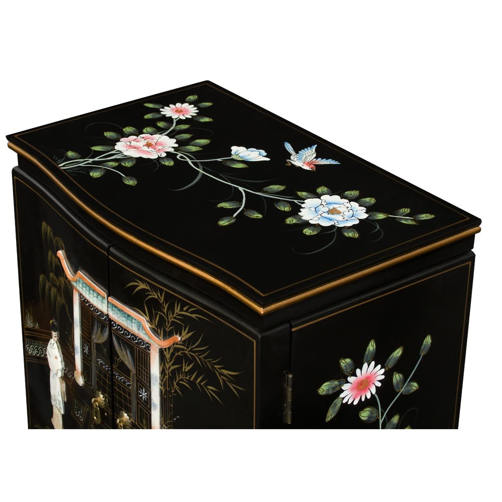 Amazon.com: ChinaFurnitureOnline Black Lacquer Mother of Pearl