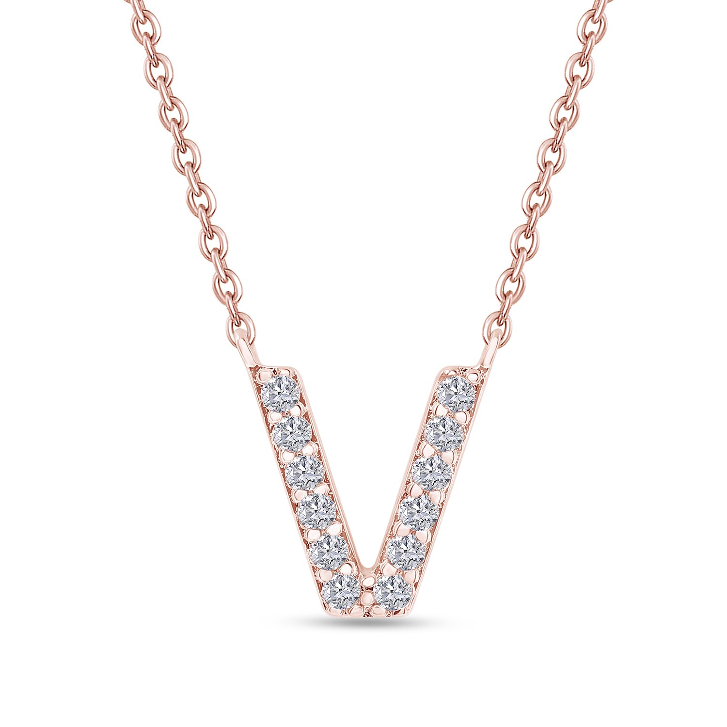 18K Gold Plated Initial Necklace | Moissanite Diamond Alphabet Necklace | Dainty Necklaces for Her | Letter A-Z Pendant Necklace |18" + 2" Adjustable Chain