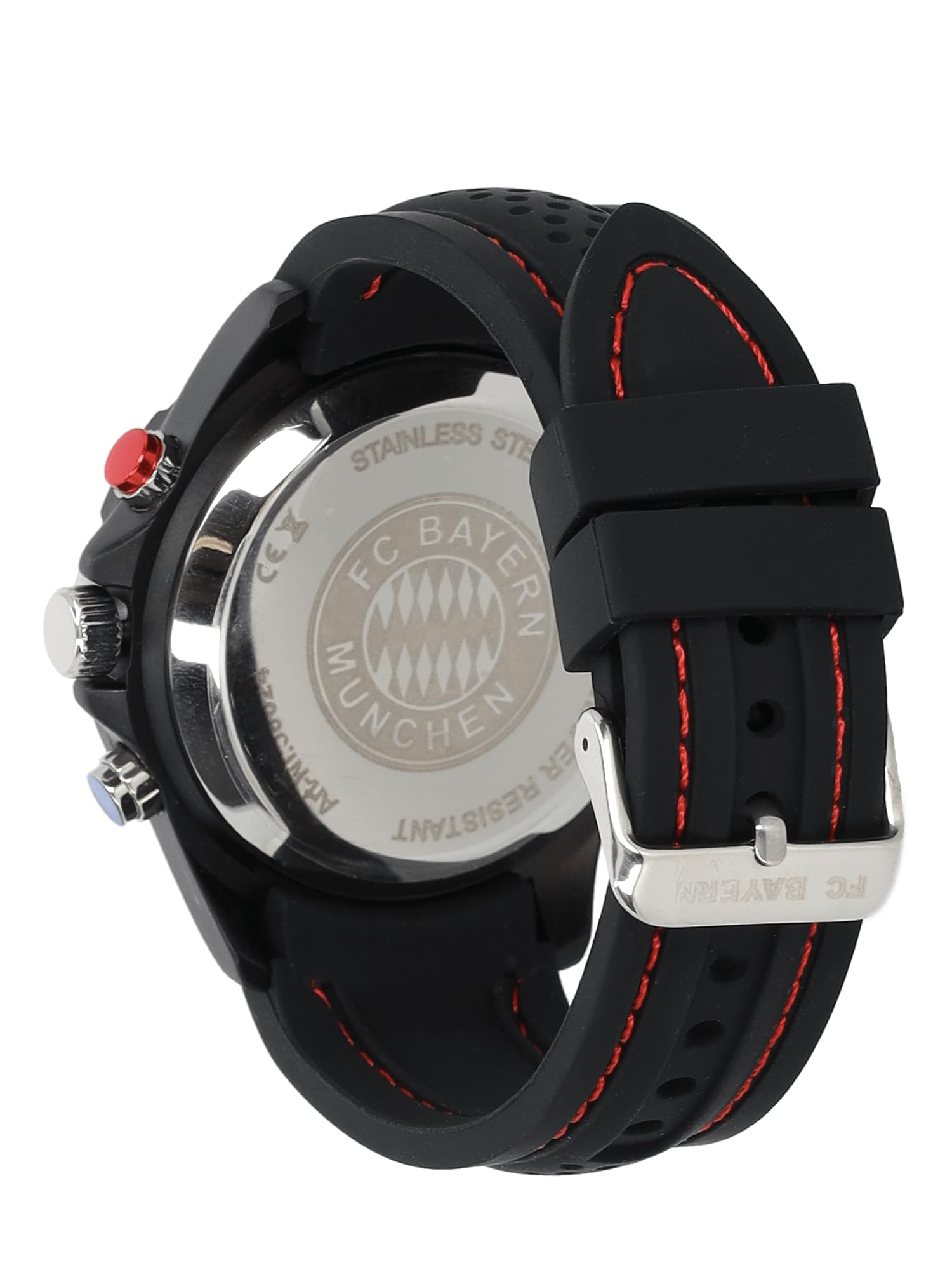 FC Bayern München Digitaluhr I Armbanduhr I Erwachsene I schwarz