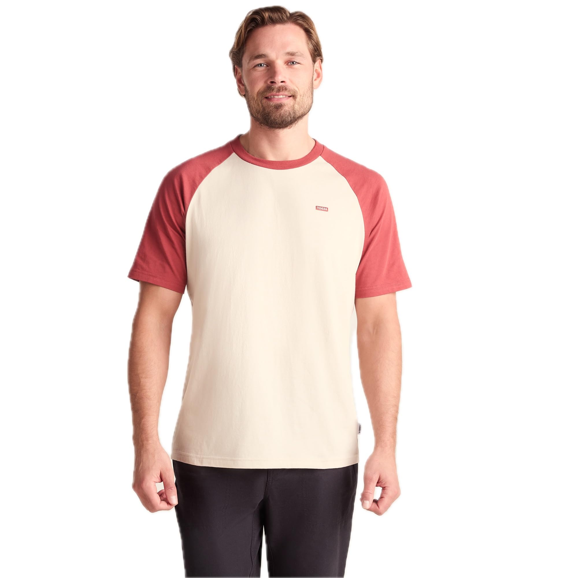 TOG24 McGill Men's T-Shirt, Sporty Baseball Look, Crew Neck, Raglan Sleeves, Supersoft Cotton