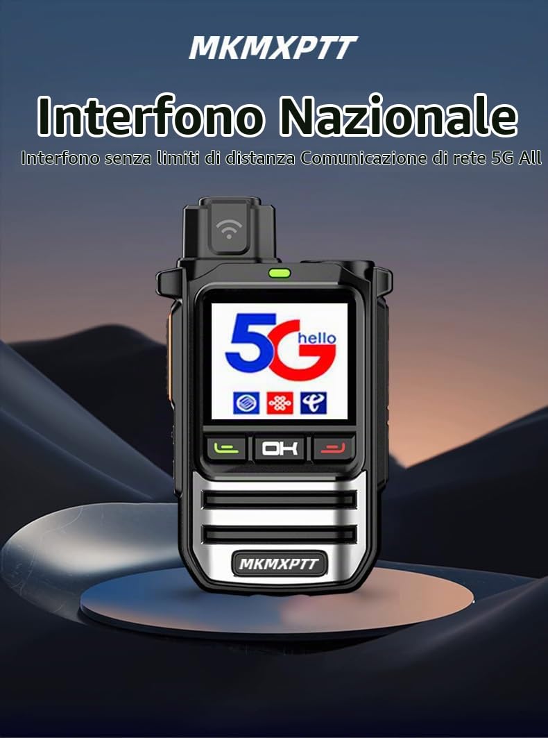 PoC Radio Global walkie Talkie per 8000 chilometri Escursioni a lunga distanza e campeggio Amateur bidirezionale (1PC)
