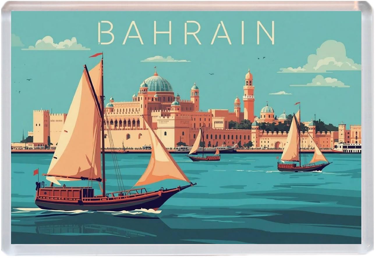 Baked Bean Store Multicolor Bahrain - Jumbo Artistic Fridge Magnet 96 X 67Mm Bbsfhm3199