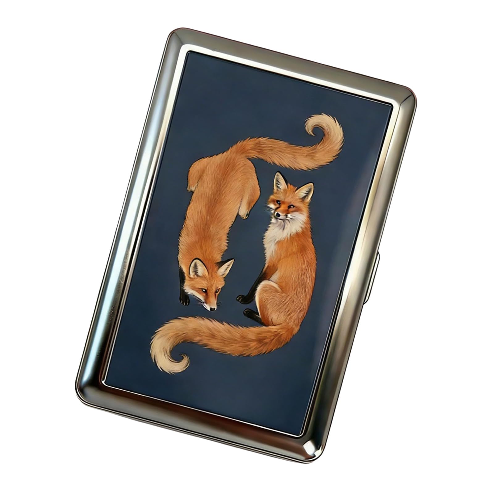 Tizuqe Practical Sturdy Metal Card Case with Traditional Art for Secure Everyday Use Stylish Multifunctional Metal Wallet for Organizing Credit Cards Cash and Small Items