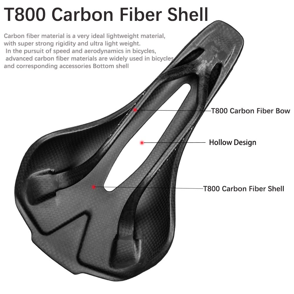 Sella Bici Donna Sella Bici In Carbonio Stampata 3D 145g Leggera