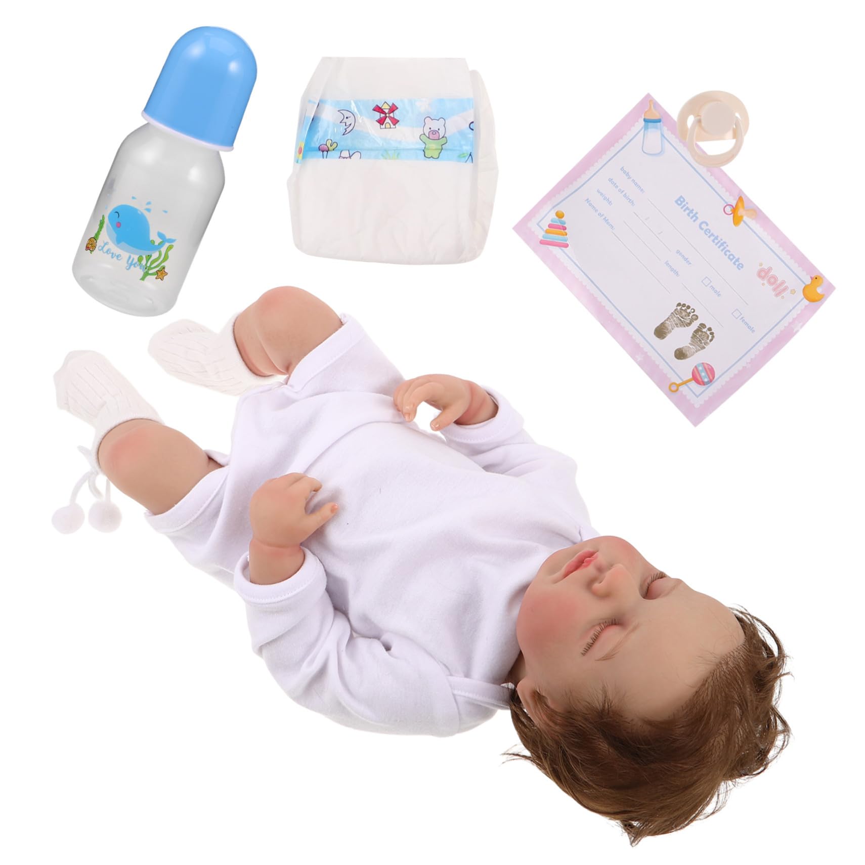 Bambola Realistica Corpo Intero Ragazzo Ragazza Snodabile Bambole Realistiche con Accessori per Ragazzo Giocattoli per Cura e Gioco di Finzione