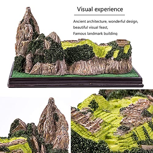 Estatua decorativa Machu Picchu de resina pequeña miniatura 4