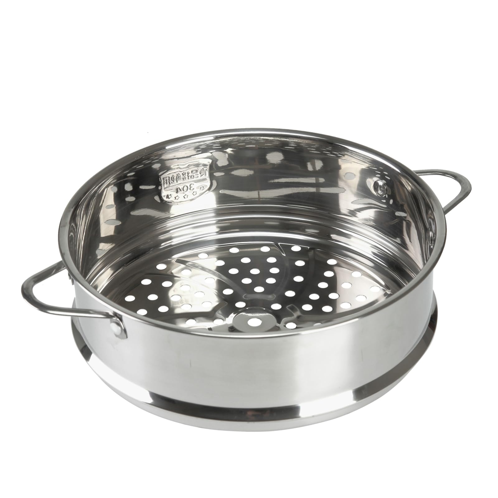 BinaryABC Stainless Steel Dumpling Steamer Basket for Pot,18cm Steamer Insert for Food Veggie Rice Noodle Roll (7.08INCH)
