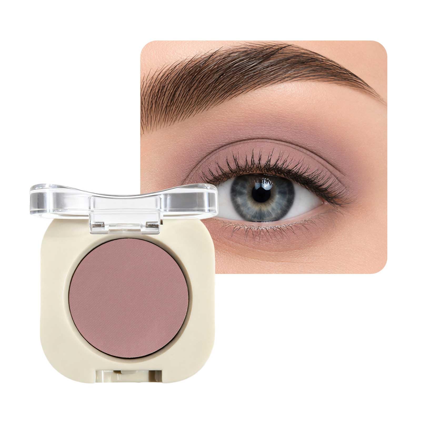 BestLand Matte Eyeshadow Single Palette for Older Women, Mauve Plum Taupe Eyeshadow, Soft Blendable Eye Shadow for Mature Skin, Long Lasting Natural Matte Eye Makeup, Buildable Pigment 25 Mauve Taupe