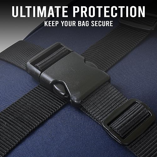 Image of Aqbah Pack of 2 Luggage Tie Down Straps, with Strength up to 600lbs 10 ft in Length with Adjustable Buckle Straps for Motorcycle, Trucks, Luggage etc (Black)