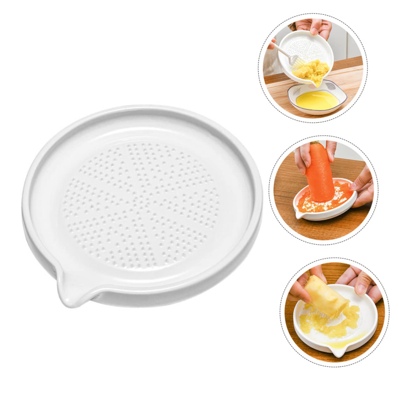 CIYODO Kitchen Grinder Plate Manual Ginger Garlic Crusher Tool Easy to Clean Compact Design for Grinding Fruits Vegetables