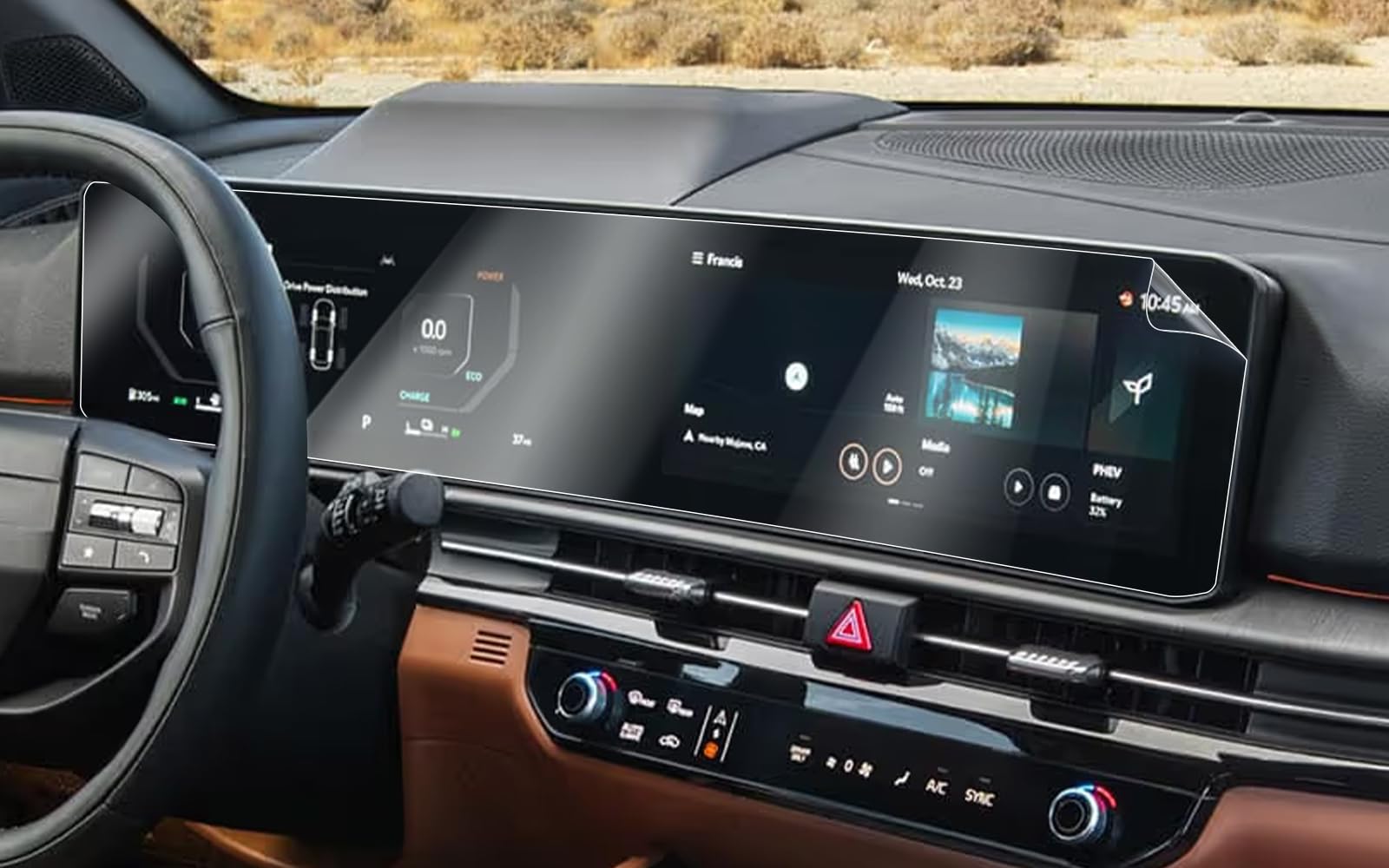 Kompatibel mit 2026 2027 Neu Kia Sportage NQ5 & Kia EV6 Navigation Schutzfolie 12,3 Zoll Touchscreen Display Nano Kunststoff Displayschutzfolie 6H Kratzfest [2 Stück]