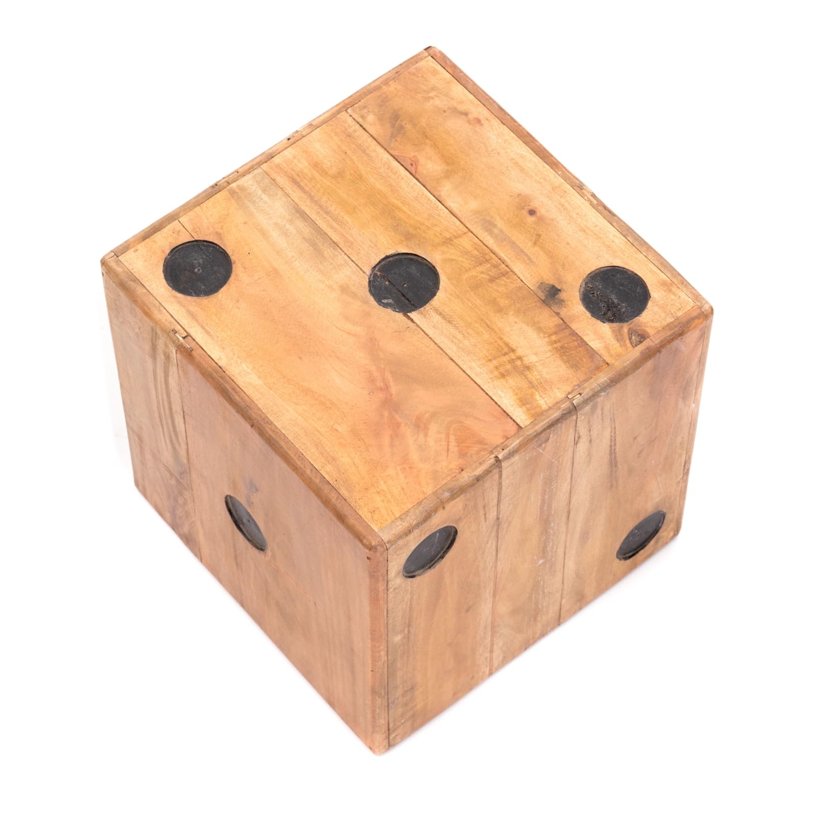 CUBO di Legno Game 35 | Legno Massiccio, 35 cm | Sgabello cubo, Sgabello cubo in Legno, Sgabello per Bambini, cubo per sedersi, Sgabello Floreale, Decorativo