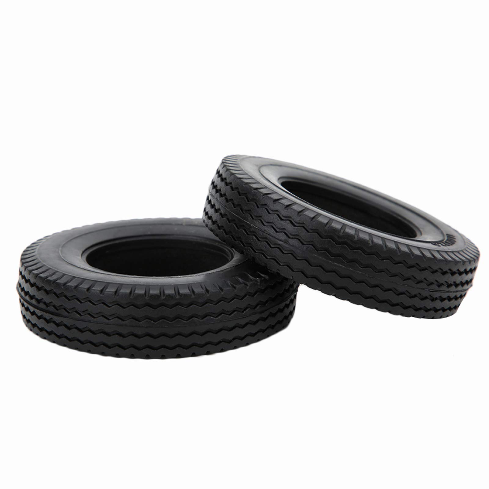 KIMISS 4 Pezzi Pneumatici In Gomma Per Auto RC – Ruote Per Camion Trattore 1/14, Gomma Con Spugna Incorporata, Antiscivolo, Resistente All'Usura