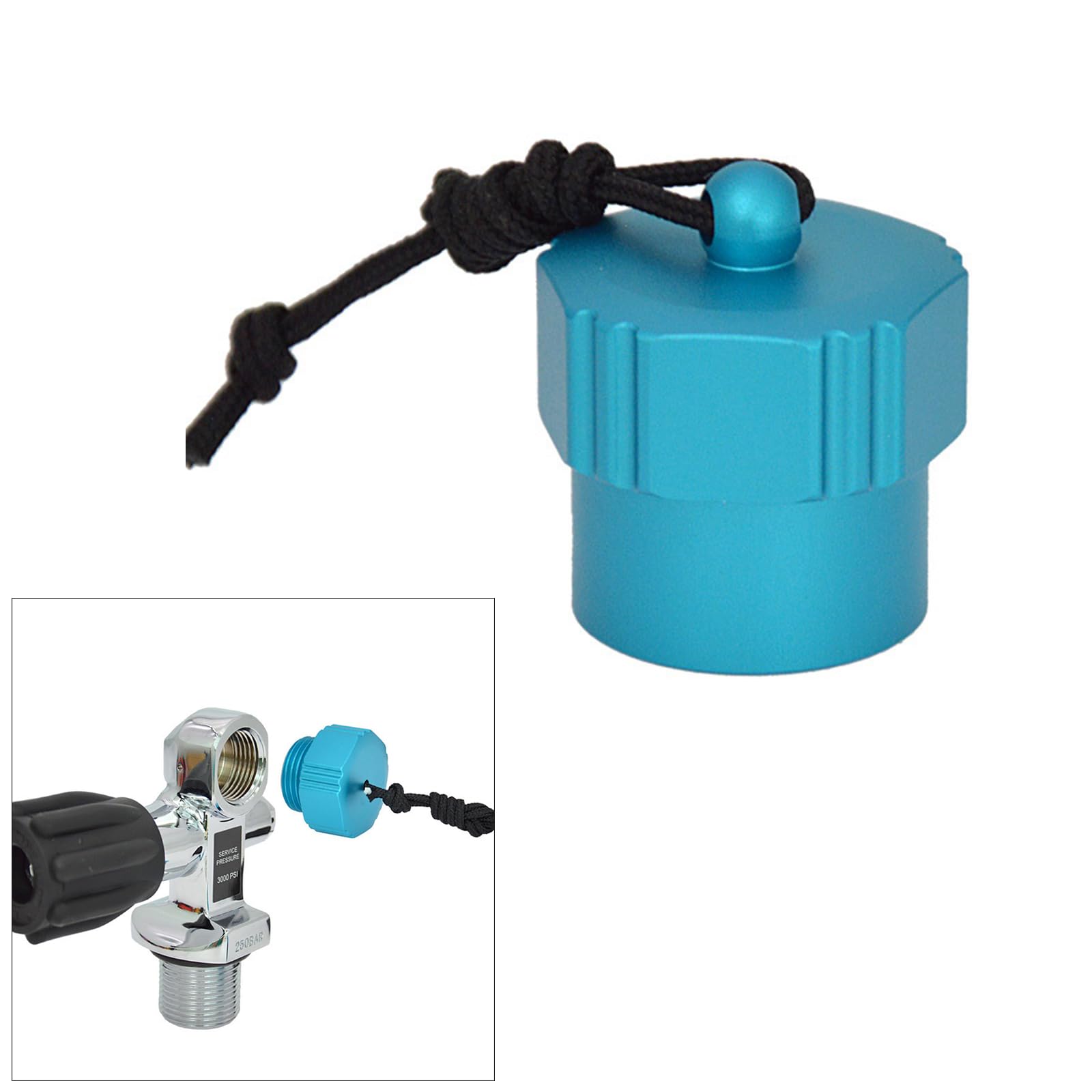 HUANGTNG Scubas Tanks Valves End Caps Diving Caps Threaded Plug Protectors Caps 1st Stage Regulator Tanks Valves